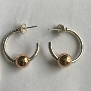 Eden Hand Arts Silver & Gold Screwball Earrings